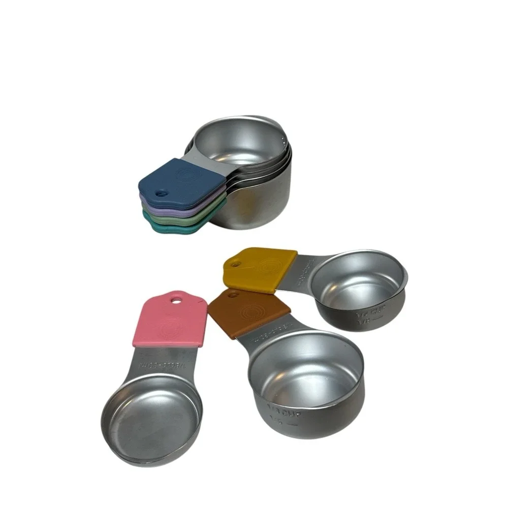 Stainless Steel Magnetic‎ Stackable Collapsible Measuring Cup Set, Set Of 7